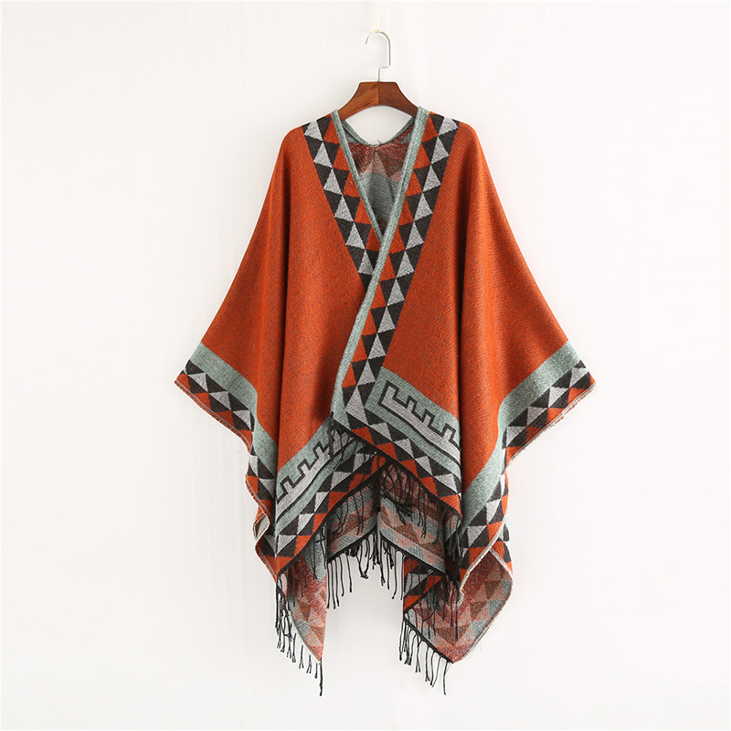 Ethnic Fashion India - Indischen Stil Mode Geometrische Quaste Pashmina