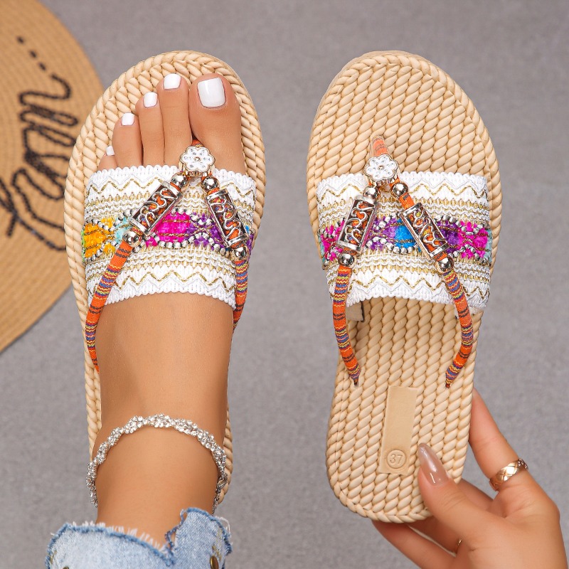 Ethnic Modern Fashion - Frauen Hausschuhe Outdoor Handgewebte Schuhe Frauen