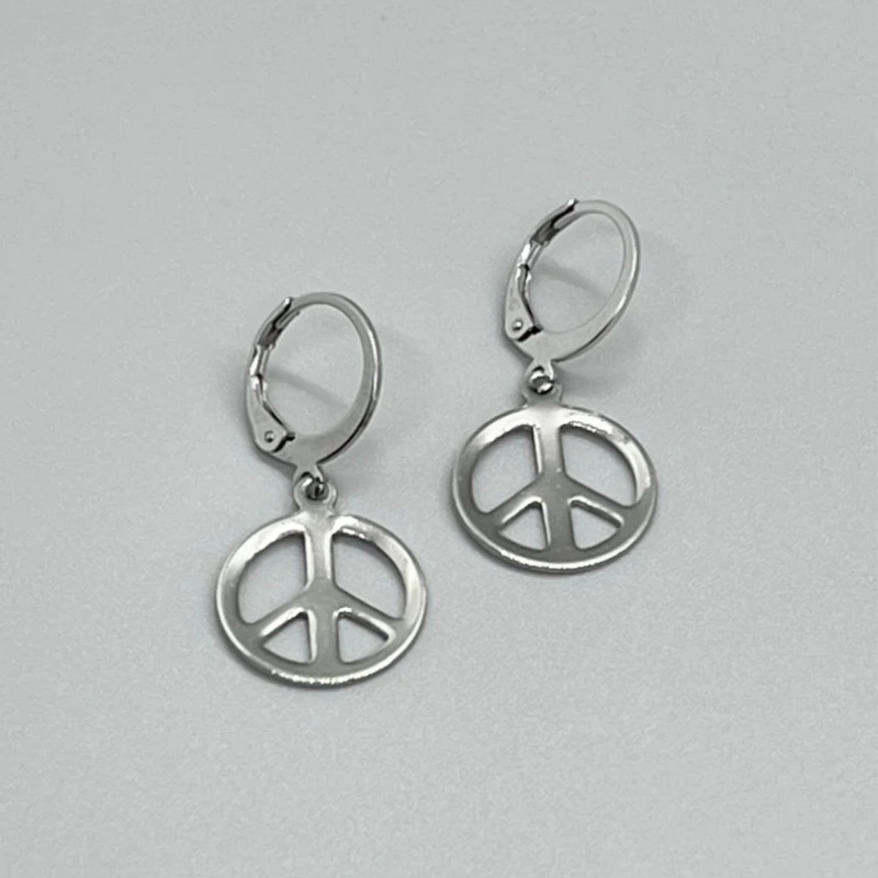 Edelstahl-Ohrringe mit FRIEDEN – Go Ethnic Fashion Bewertung und Preis