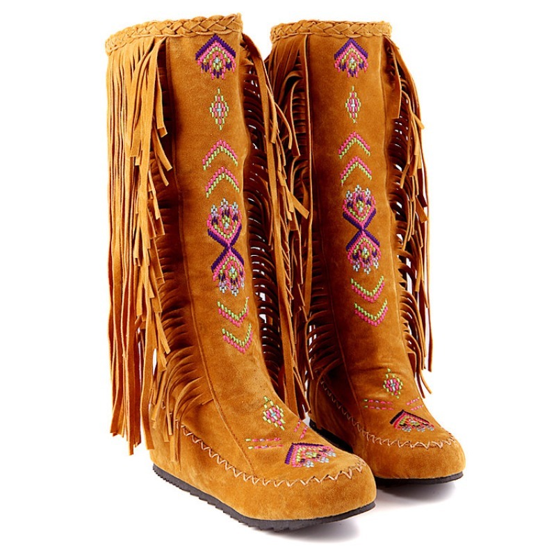 Quastenstiefel Handgefertigte  – Ethnic Fashion Women Bewertung und Preis