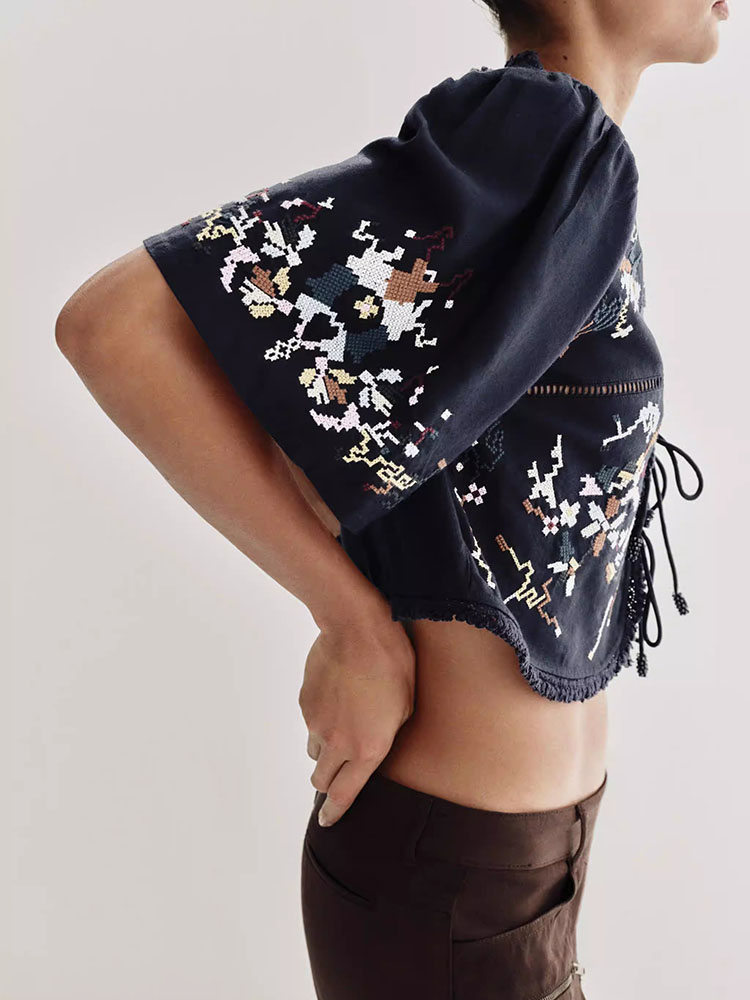 Neues Sommer-Oberteil für Dame – Ethnic Fashion Design Bewertung und Preis