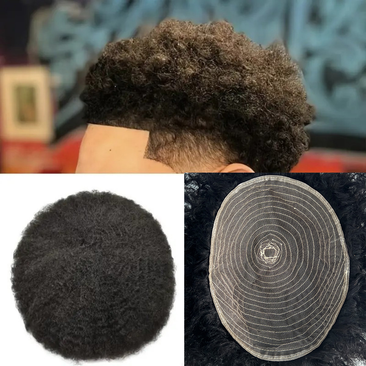 Haar-Toupet im Afro-Stil für M – Ethnic Fashion India Bewertung und Preis