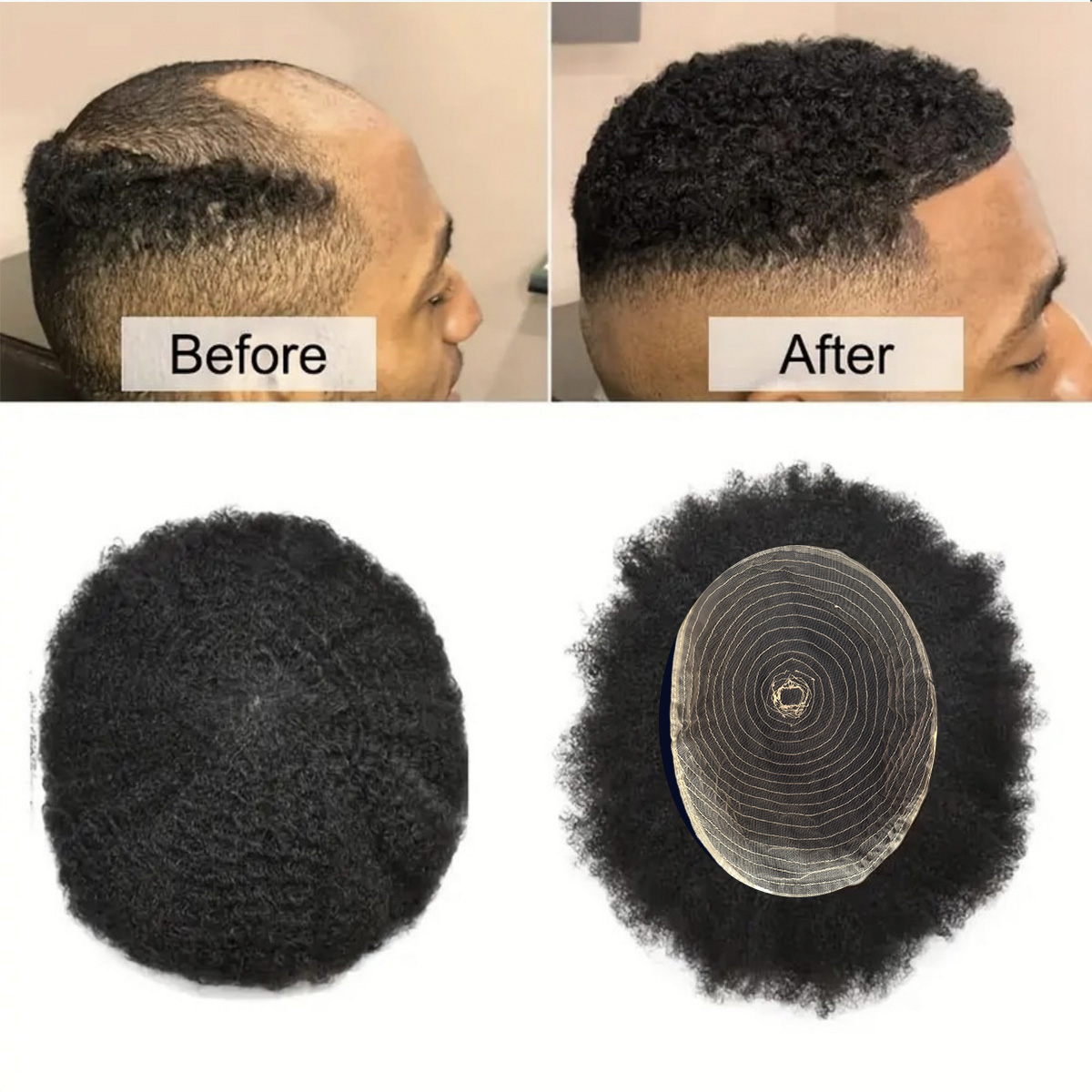 Haar-Toupet im Afro-Stil für M – Ethnic Fashion India Bewertung und Preis